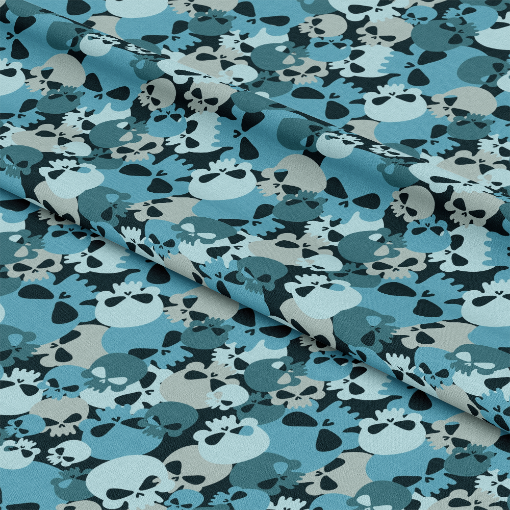 Skull Camouflage Pattern 13 Quilting Cotton Fabric