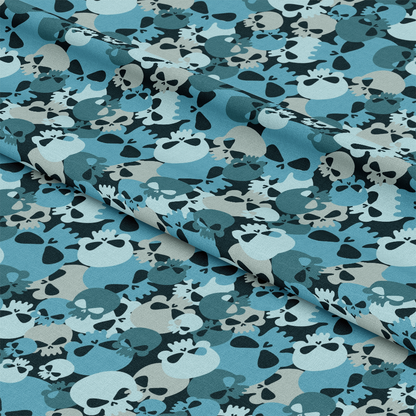 Skull Camouflage Pattern 13 Quilting Cotton Fabric