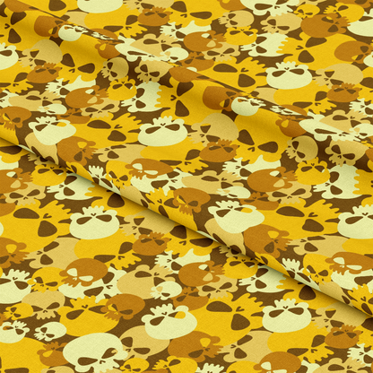 Skull Camouflage Pattern 14 Quilting Cotton Fabric
