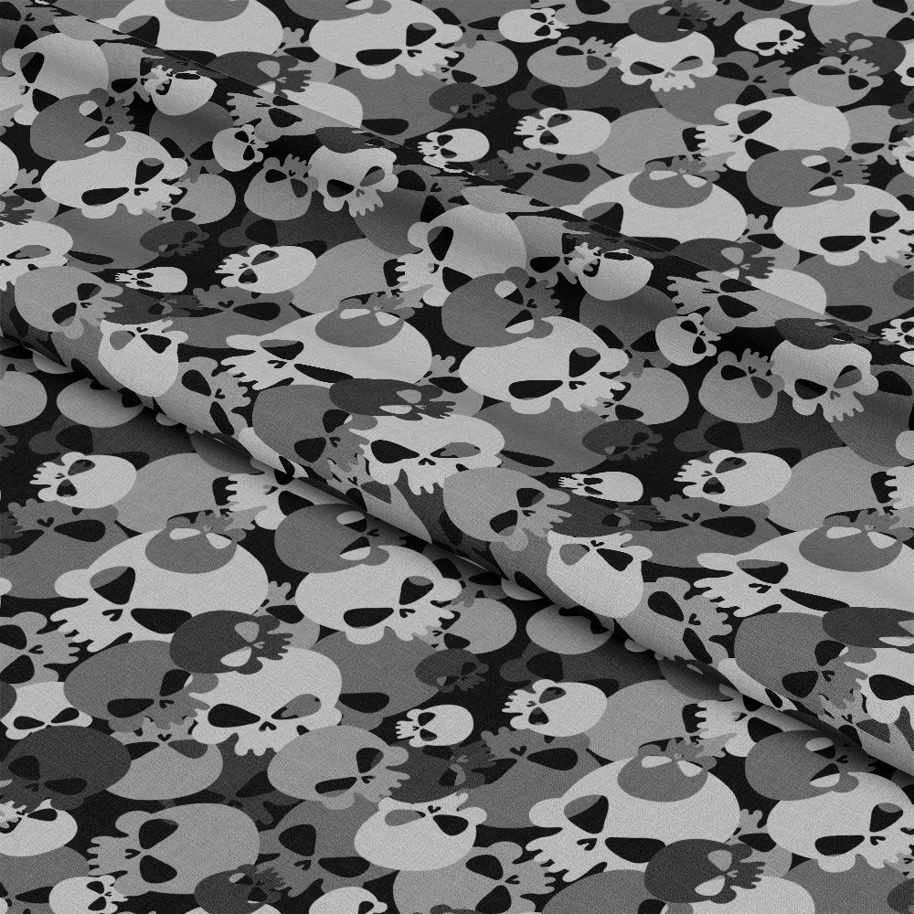 Skull Camouflage Pattern 1 Quilting Cotton Fabric