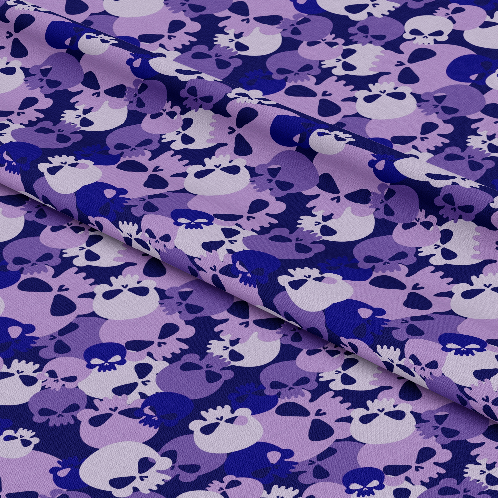 Skull Camouflage Pattern 8 Quilting Cotton Fabric