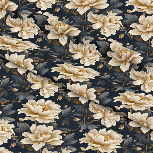 Floral Damask Pattern 10 Quilting Cotton Fabric