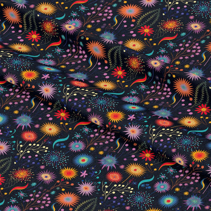 Firework Garden Pattern 15 Quilting Cotton Fabric