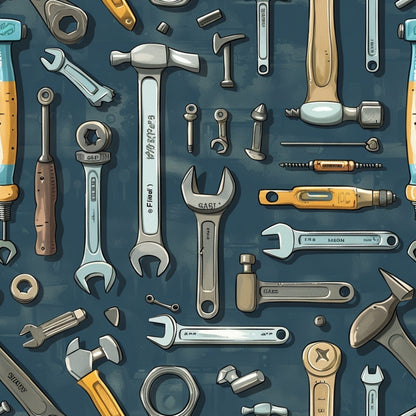 Wrench Works Pattern 11 Minky Fabric