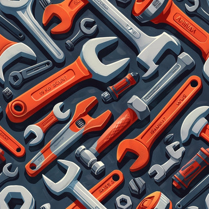 Wrench Works Pattern 13 Minky Fabric
