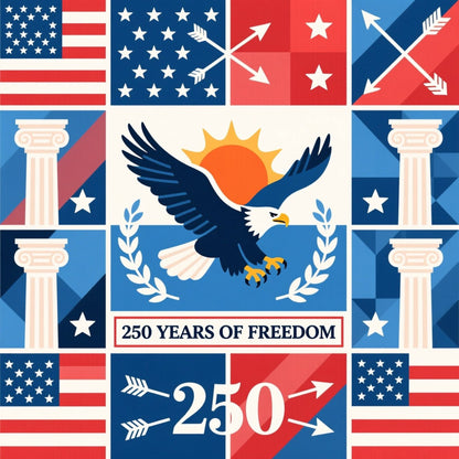 250th Anniversary Pattern 17 Quilting Cotton Fabric