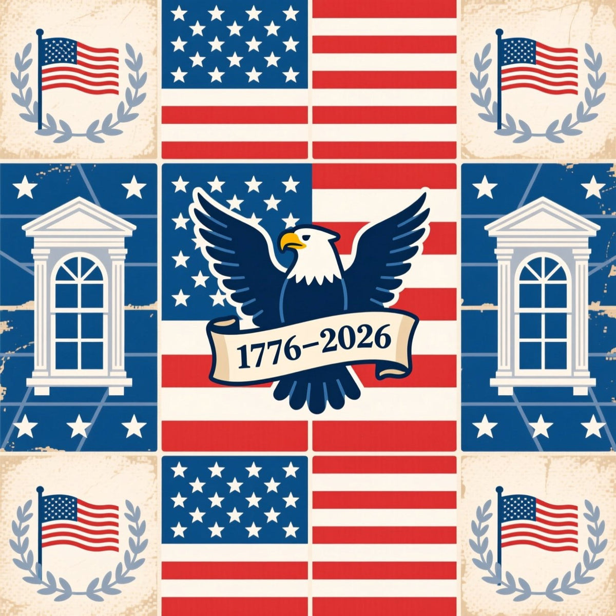 Gilded Liberty Pattern 19 Minky Fabric