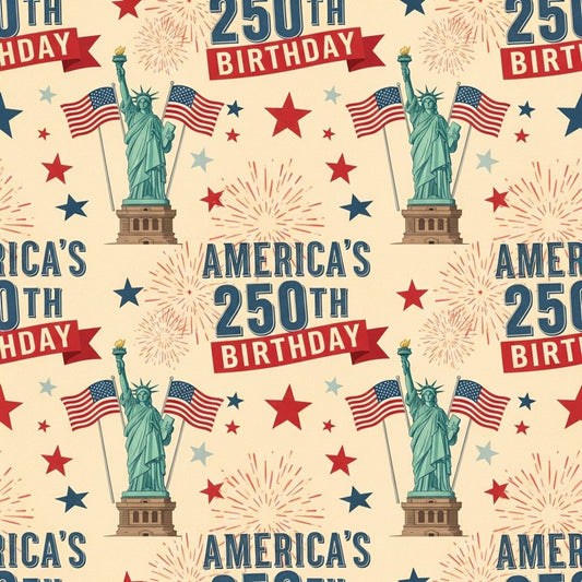 250th Anniversary Pattern 1 Quilting Cotton Fabric