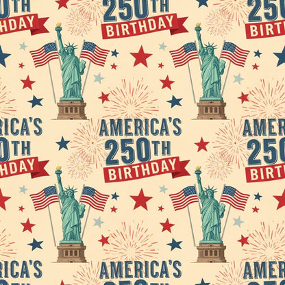 250th Anniversary Pattern 1 Quilting Cotton Fabric