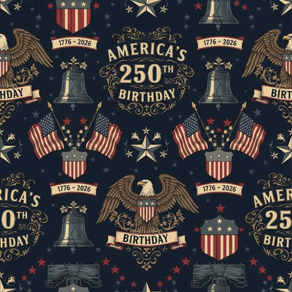 250th Anniversary Pattern 21 Quilting Cotton Fabric