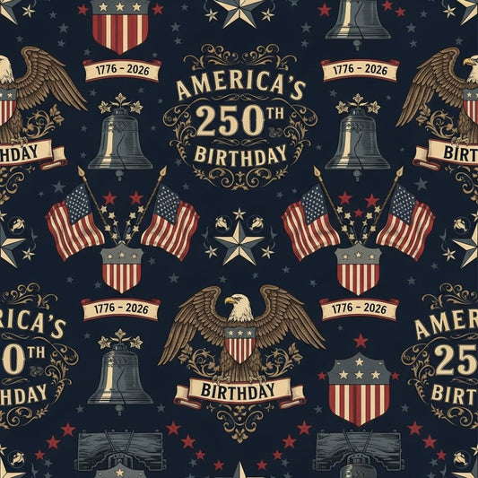 250th Anniversary Pattern 21 Quilting Cotton Fabric