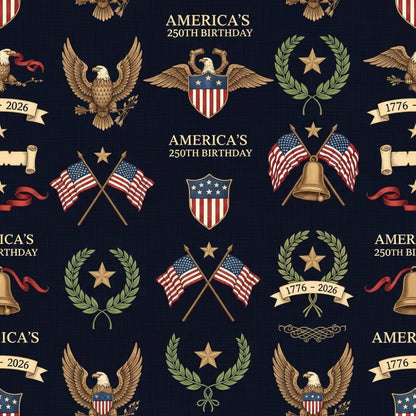 Gilded Liberty Pattern 23 Minky Fabric