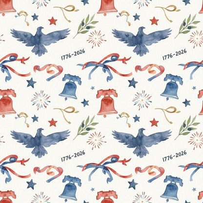 250th Anniversary Pattern 26 Quilting Cotton Fabric