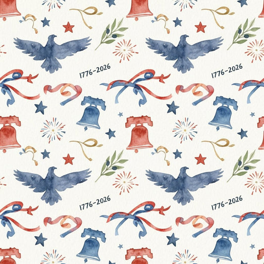 250th Anniversary Pattern 26 Quilting Cotton Fabric