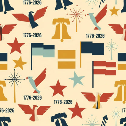 250th Anniversary Pattern 30 Quilting Cotton Fabric