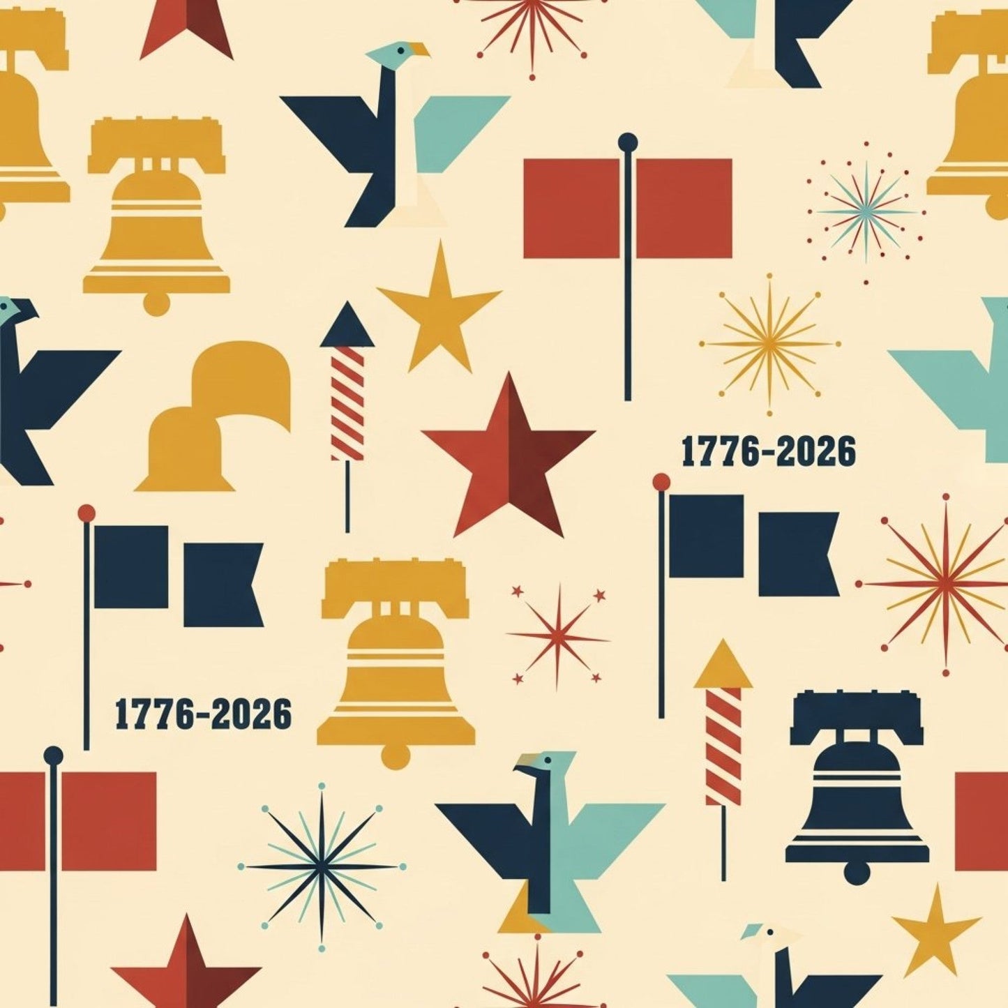 250th Anniversary Pattern 32 Quilting Cotton Fabric