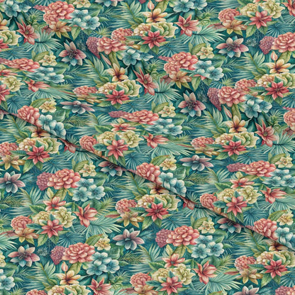 Beautiful Flowers Euphorbia Pattern 13 Quilting Cotton Fabric