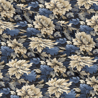 Floral Damask Pattern 11 Quilting Cotton Fabric