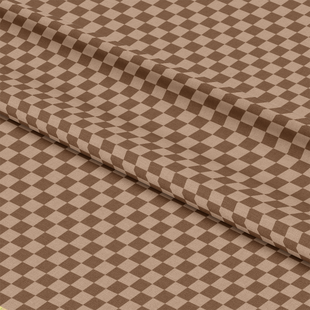 2 Color Checkered Pattern 1 Quilting Cotton Fabric