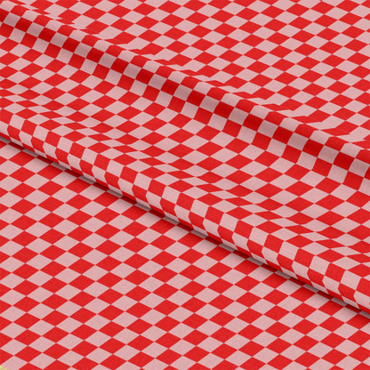 2 Color Checkered Pattern 2 Quilting Cotton Fabric
