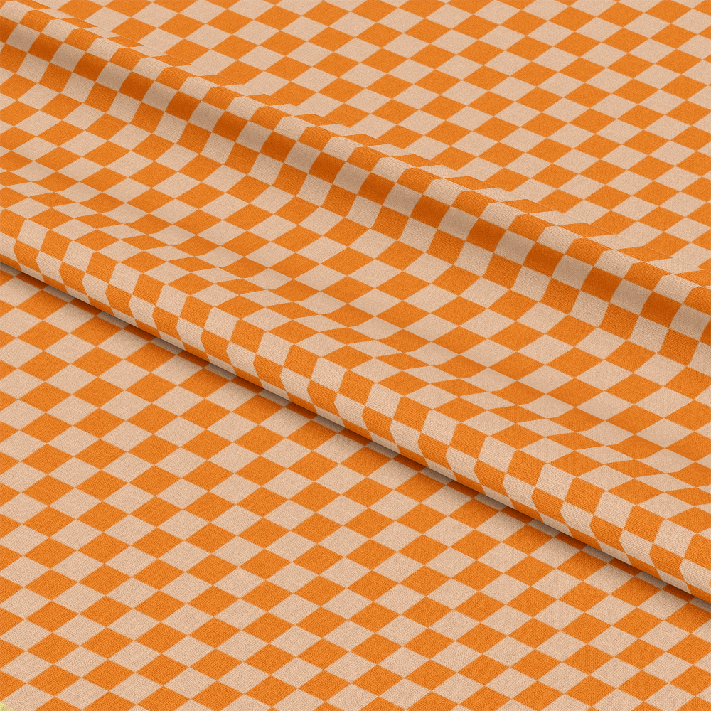 2 Color Checkered Pattern 3 Quilting Cotton Fabric
