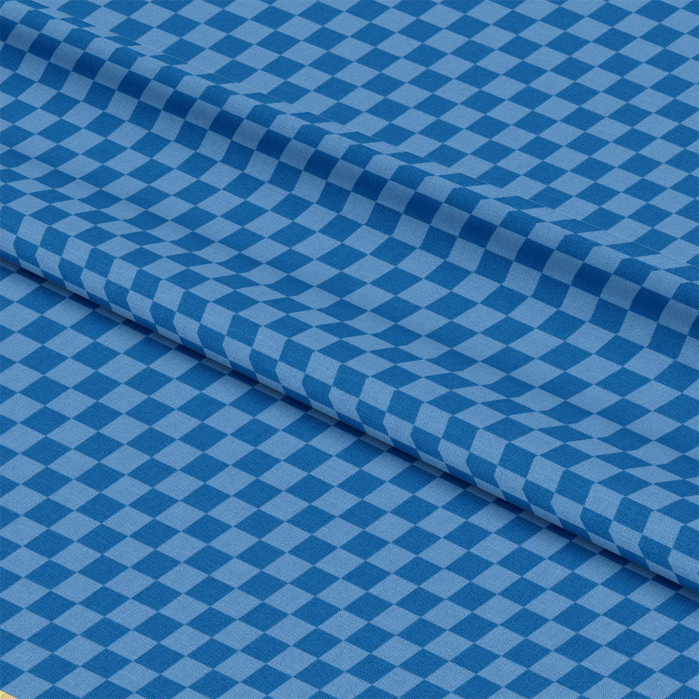 2 Color Checkered Pattern 6 Quilting Cotton Fabric