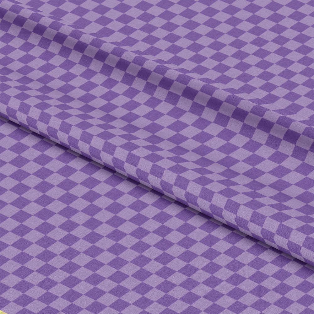 2 Color Checkered Pattern 7 Quilting Cotton Fabric