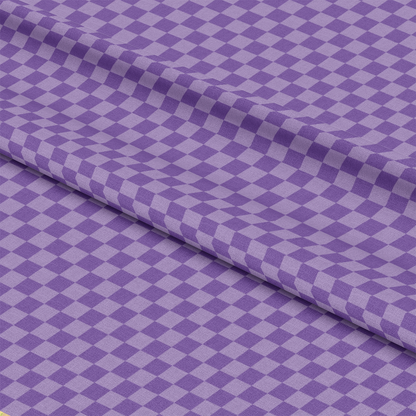 2 Color Checkered Pattern 7 Quilting Cotton Fabric