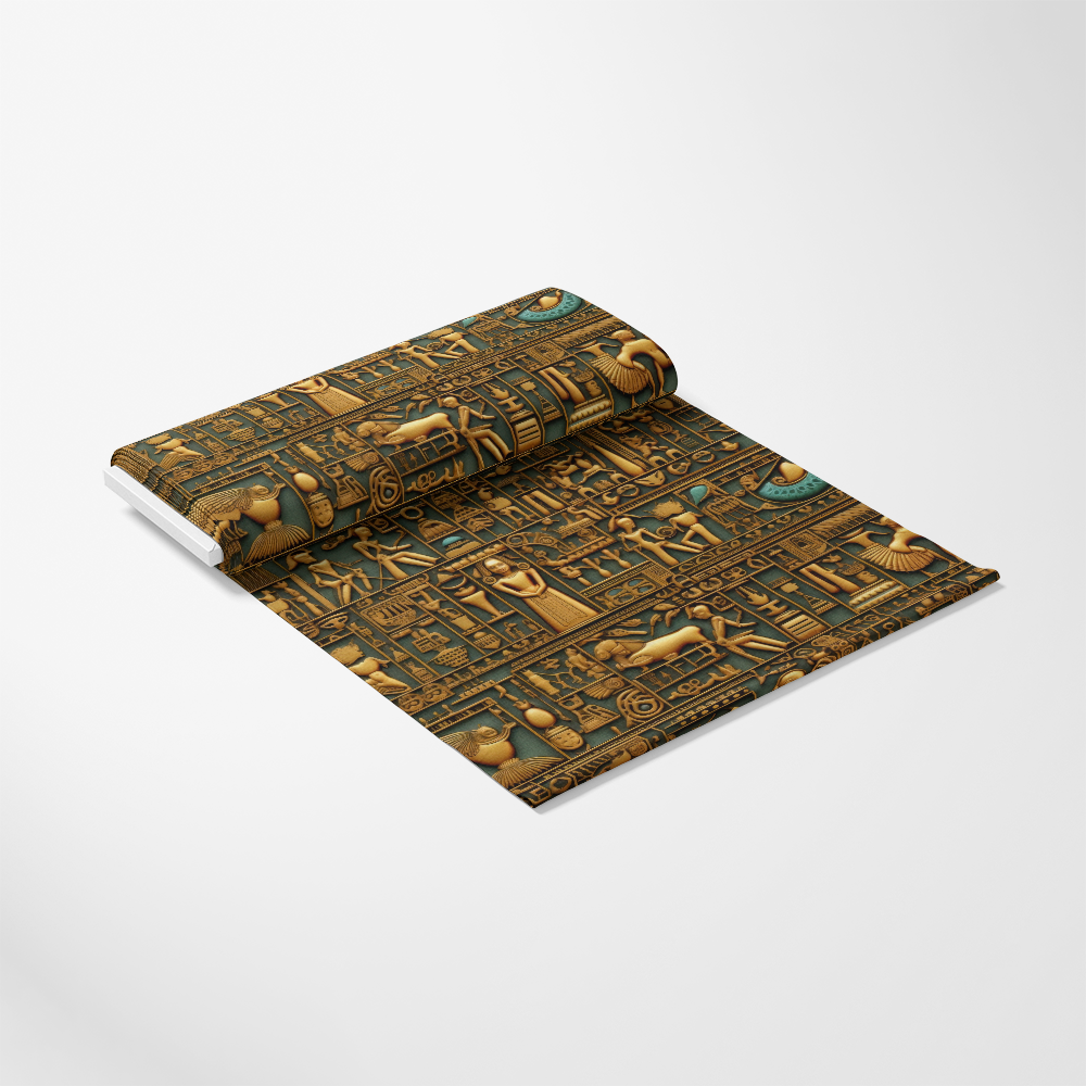 2D Ancient Egypt Pattern 48 Quilting Cotton Fabric