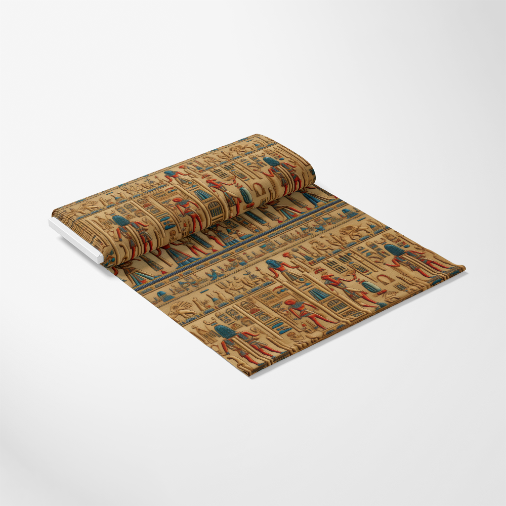 2D Ancient Egypt Pattern 51 Quilting Cotton Fabric