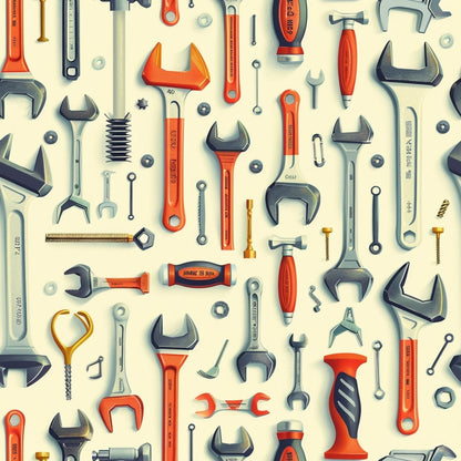 Wrench Works Pattern 2 Minky Fabric