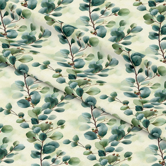 Winter Greenery Pattern 9 Quilting Cotton Fabric