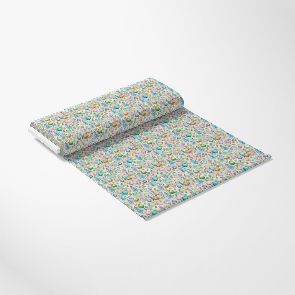 Pastel Christmas Time Pattern 11 Quilting Cotton Fabric