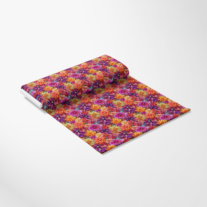 3D Colorful Florals Pattern 10 Quilting Cotton Fabric