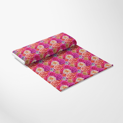 3D Colorful Florals Pattern 6 Quilting Cotton Fabric