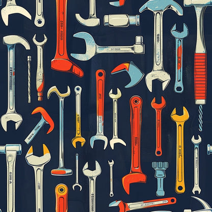 Wrench Works Pattern 3 Minky Fabric