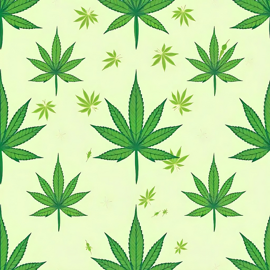 420 Marijuana Allover Pattern 5 Quilting Cotton Fabric