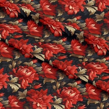 Floral Damask Pattern 3 Quilting Cotton Fabric