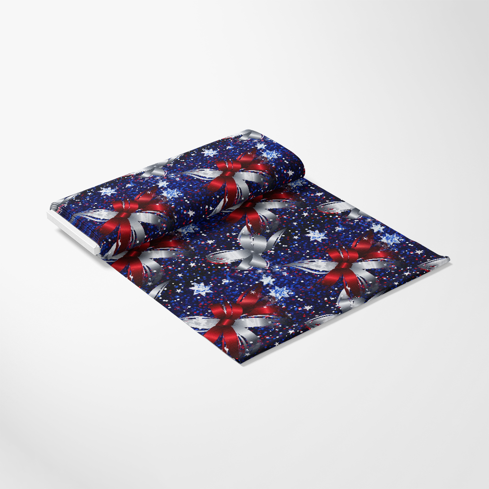 4th-of-July Glitter Pattern 10 Quilting Cotton Fabric