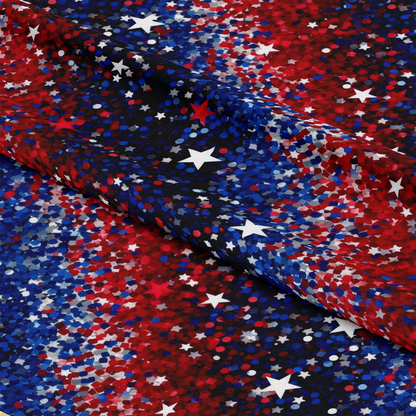 4th-of-July Glitter Pattern 11 Quilting Cotton Fabric