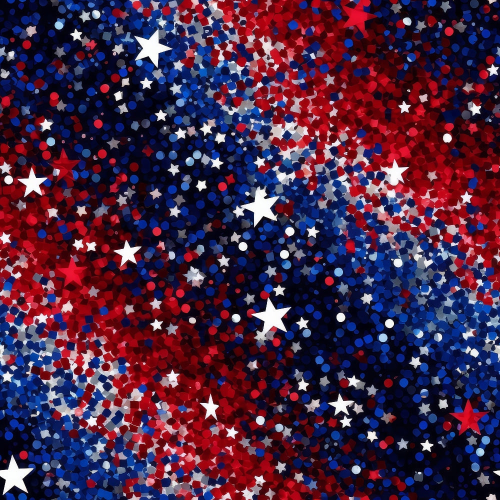 Star Spangled Confetti Pattern 11 Minky Fabric