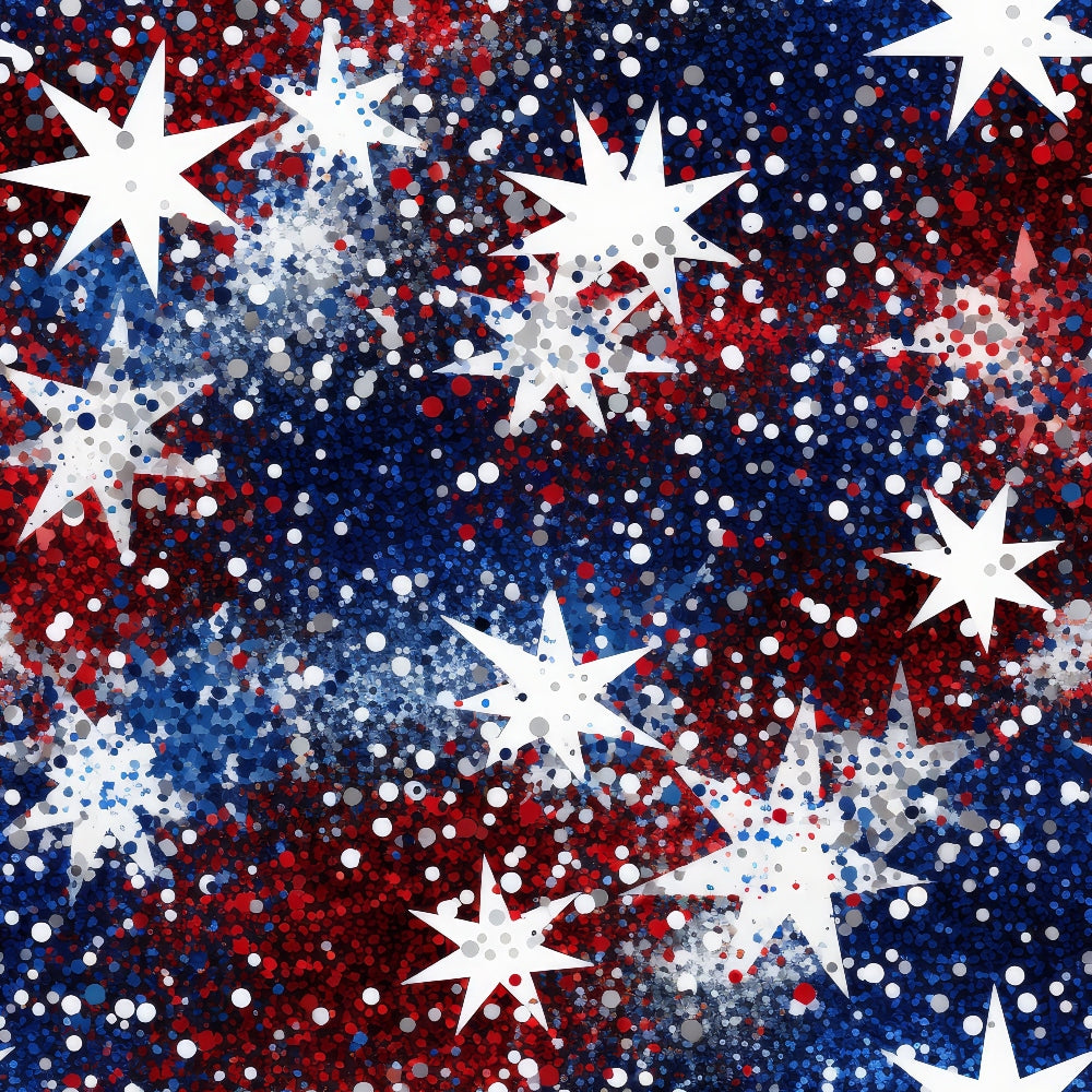 Star Spangled Confetti Pattern 12 Minky Fabric