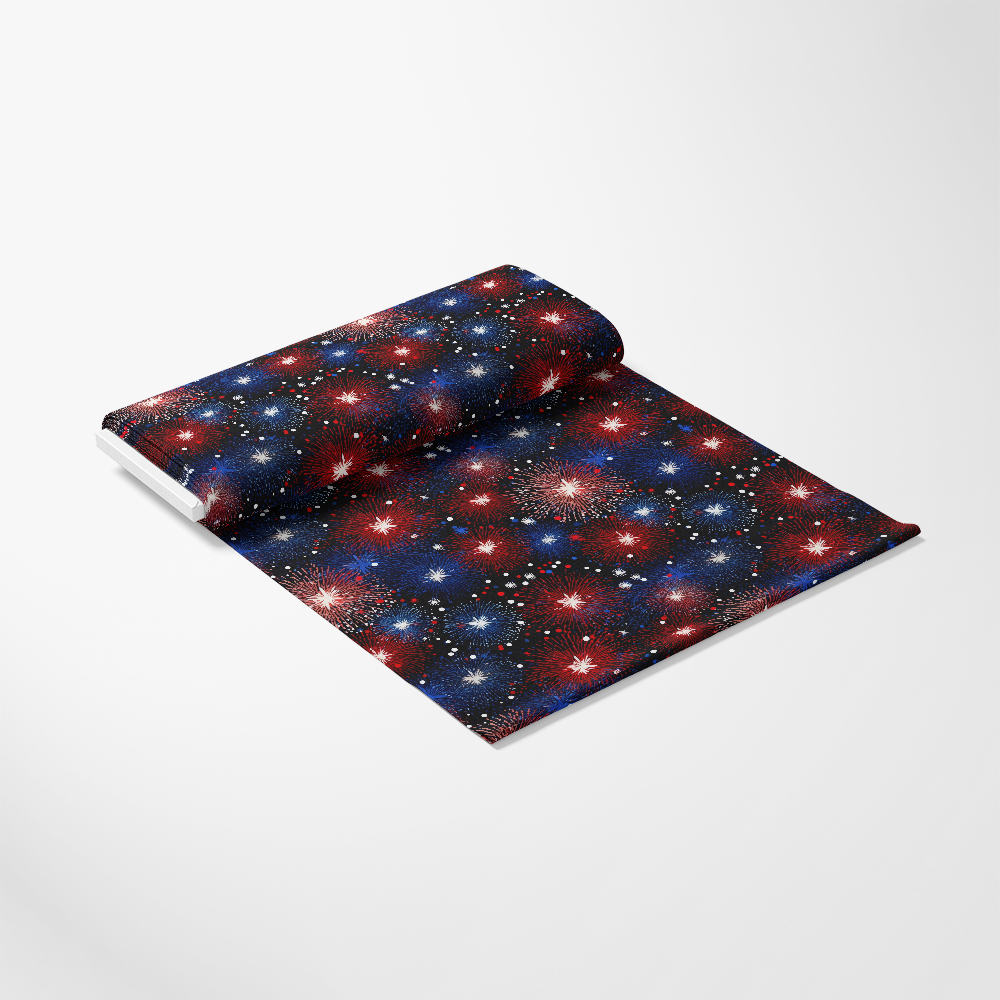 4th-of-July Glitter Pattern 1 Quilting Cotton Fabric