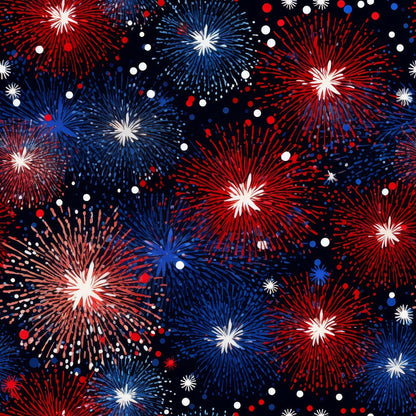 Star Spangled Confetti Pattern 1 Minky Fabric