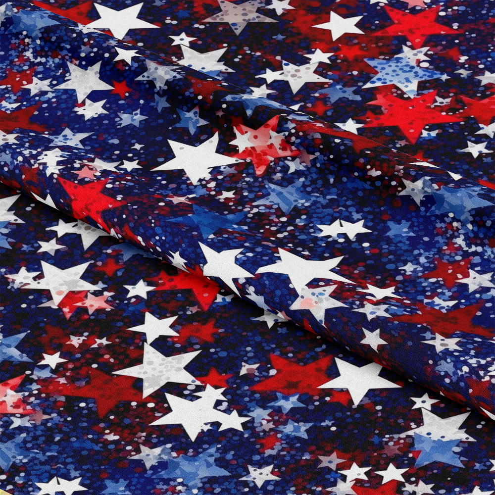 4th-of-July Glitter Pattern 2 Quilting Cotton Fabric