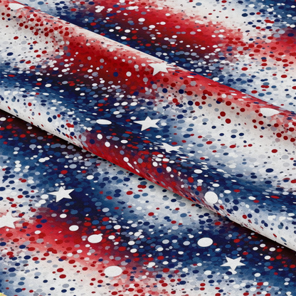 4th-of-July Glitter Pattern 3 Quilting Cotton Fabric