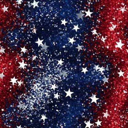 Star Spangled Confetti Pattern 4 Minky Fabric