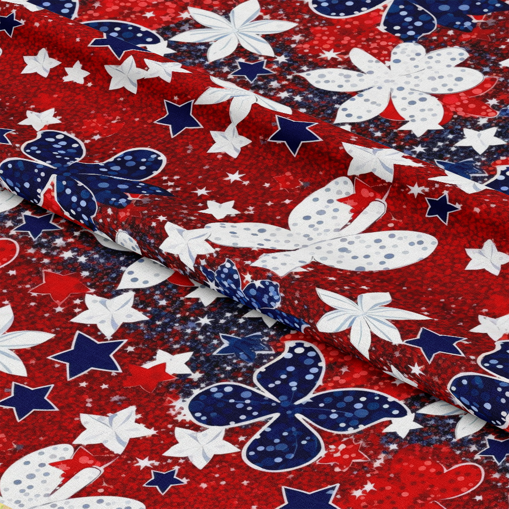 4th-of-July Glitter Pattern 5 Quilting Cotton Fabric