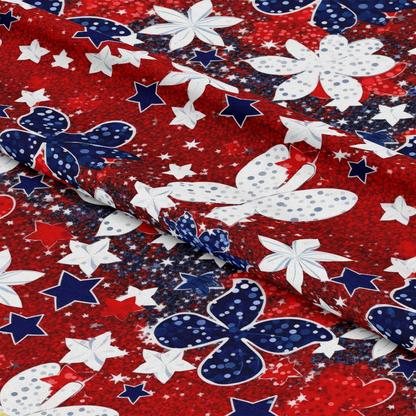 4th-of-July Glitter Pattern 5 Quilting Cotton Fabric