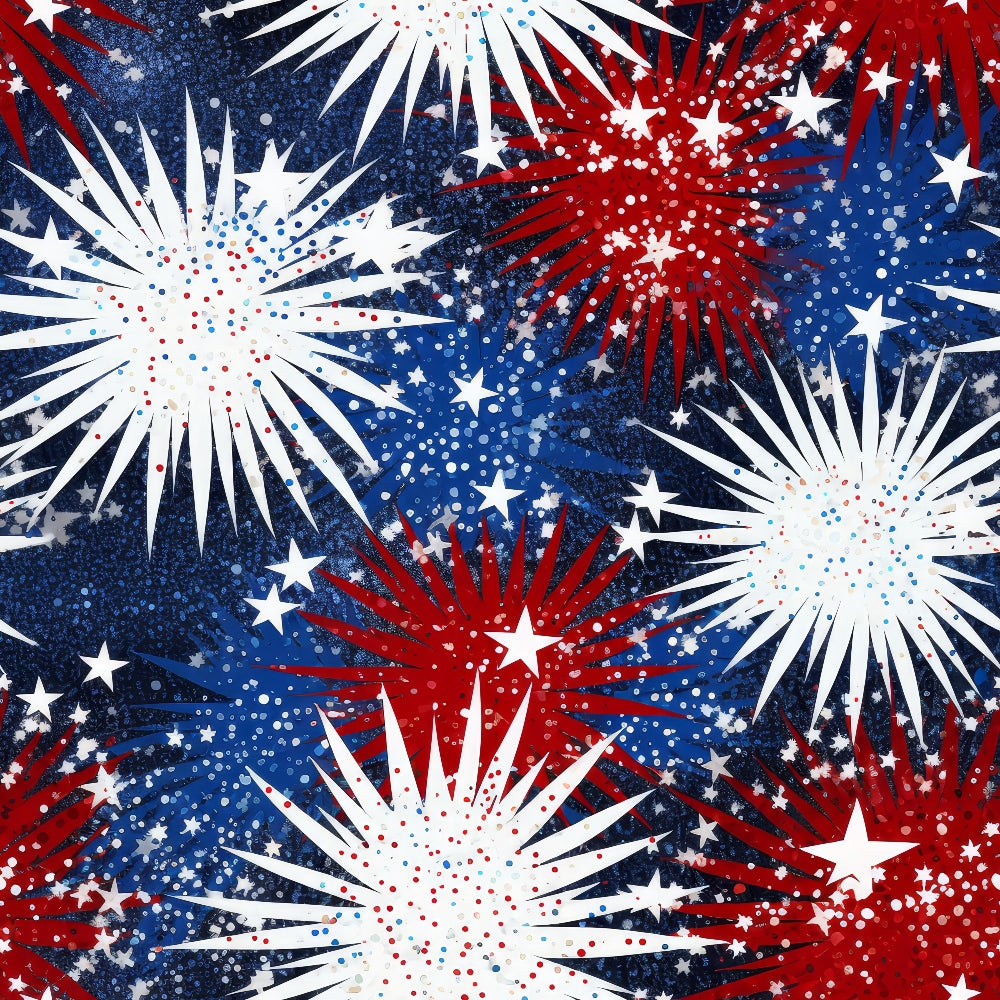 Star Spangled Confetti Pattern 6 Minky Fabric